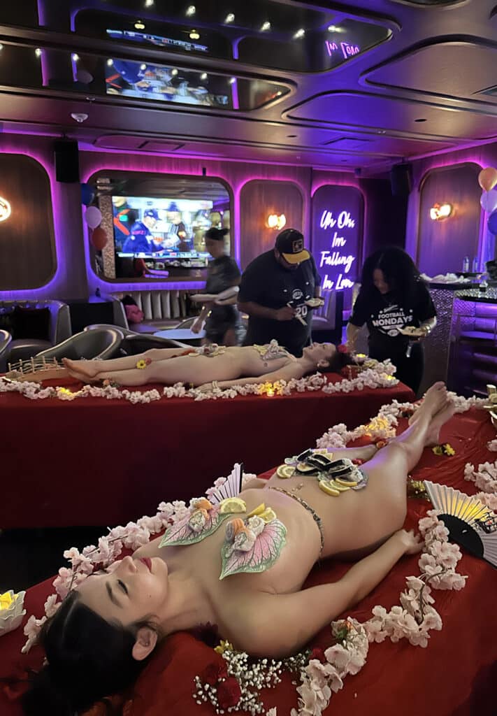 NYOTAIMORI Naked Sushi at Sapphire Las Vegas